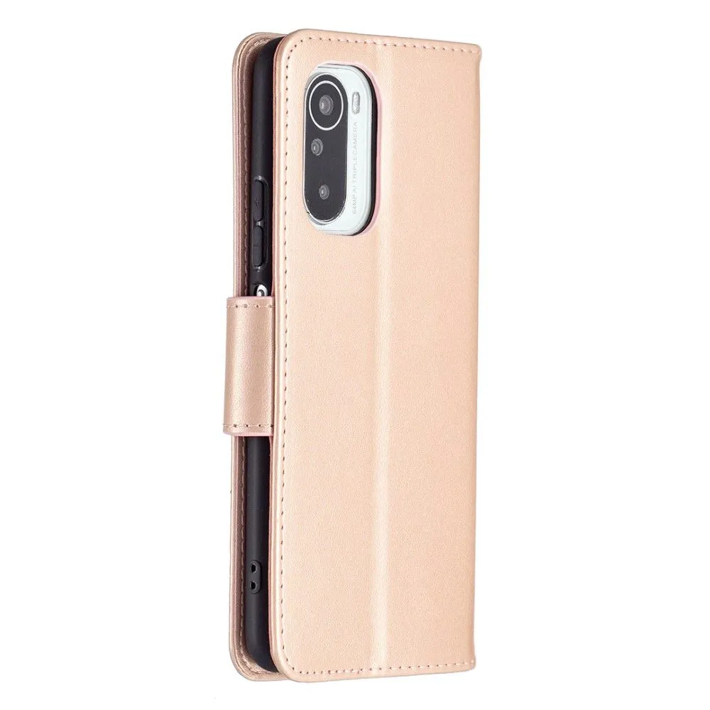 Butterfly Xiaomi Mi 11i / Poco F3 / K40 Pro Plus flip case - Rose Gold