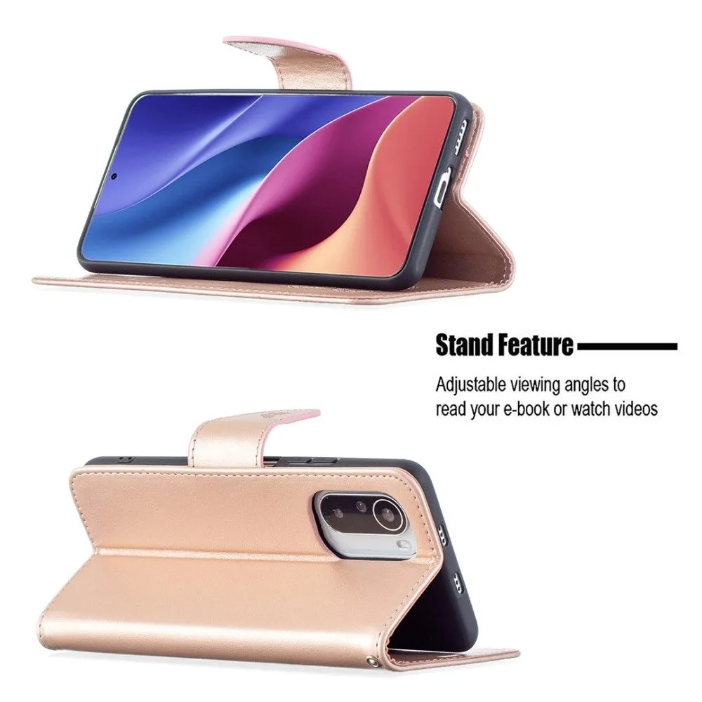 Butterfly Xiaomi Mi 11i / Poco F3 / K40 Pro Plus flip case - Rose Gold