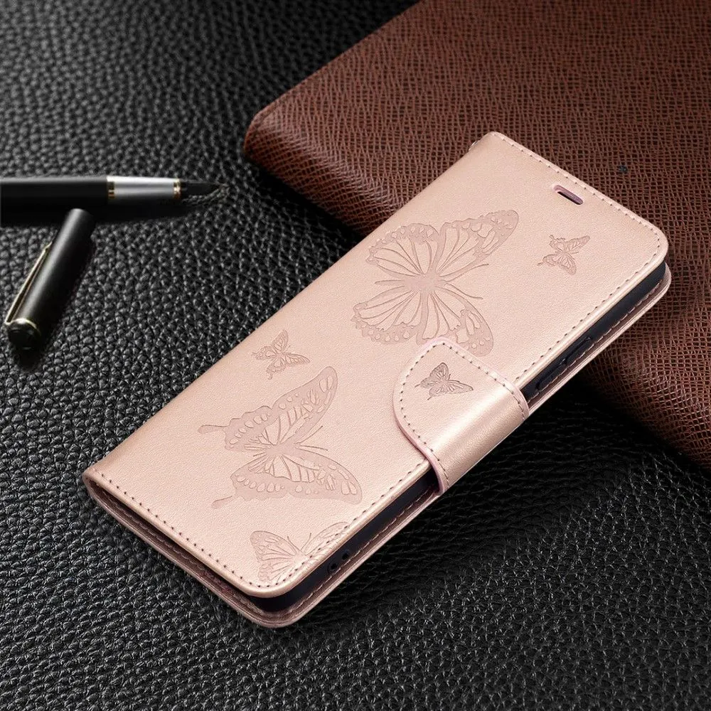 Butterfly Xiaomi Mi 11i / Poco F3 / K40 Pro Plus flip case - Rose Gold