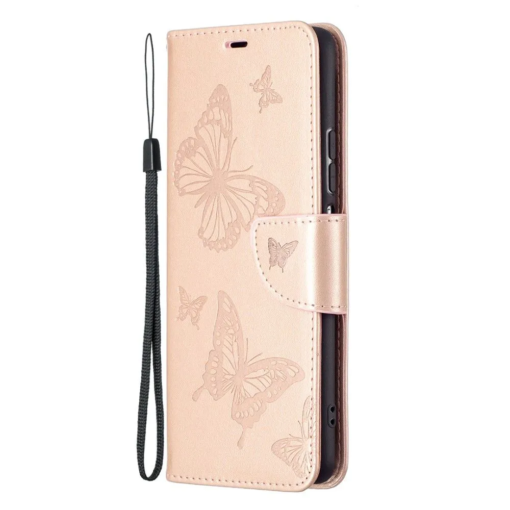 Butterfly Xiaomi Mi 11i / Poco F3 / K40 Pro Plus flip case - Rose Gold