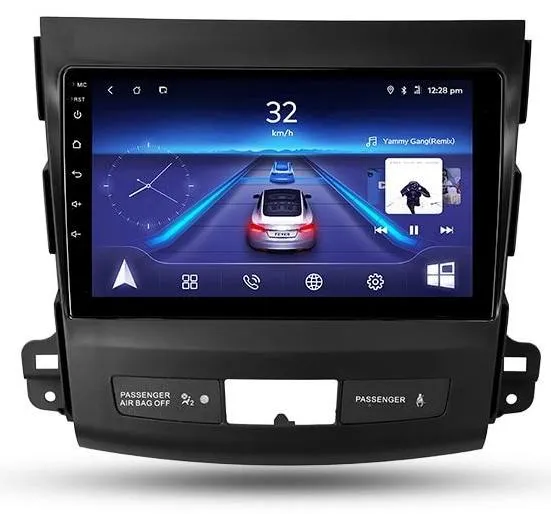 Car Dealz 9" Android 10.0 Mitsubishi Outlander 2 XL 2005-2011 In Dash Plus OEM Fascia