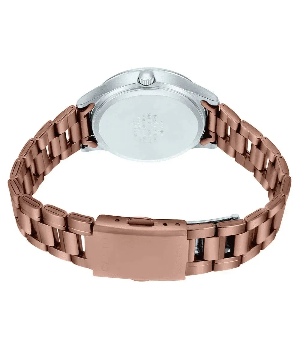 Casio LTP-E306R-2A Rose Gold Stainless Watch for Women