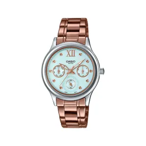 Casio LTP-E306R-2A Rose Gold Stainless Watch for Women