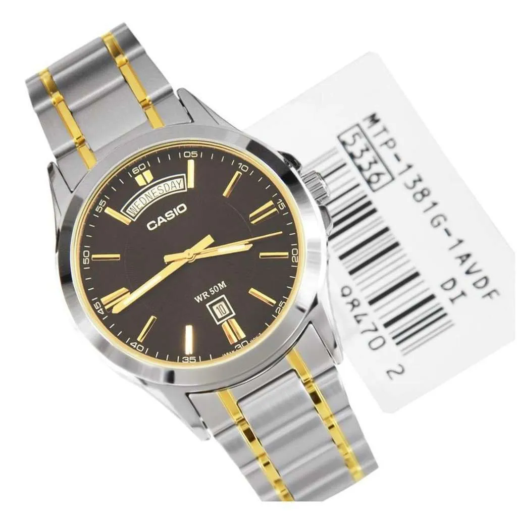 Casio MTP-1381G-1AVDF Two-toned Back Dial Watch for Men