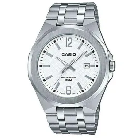 Casio MTP-E158D-7A Silver Stainless Watch for Men