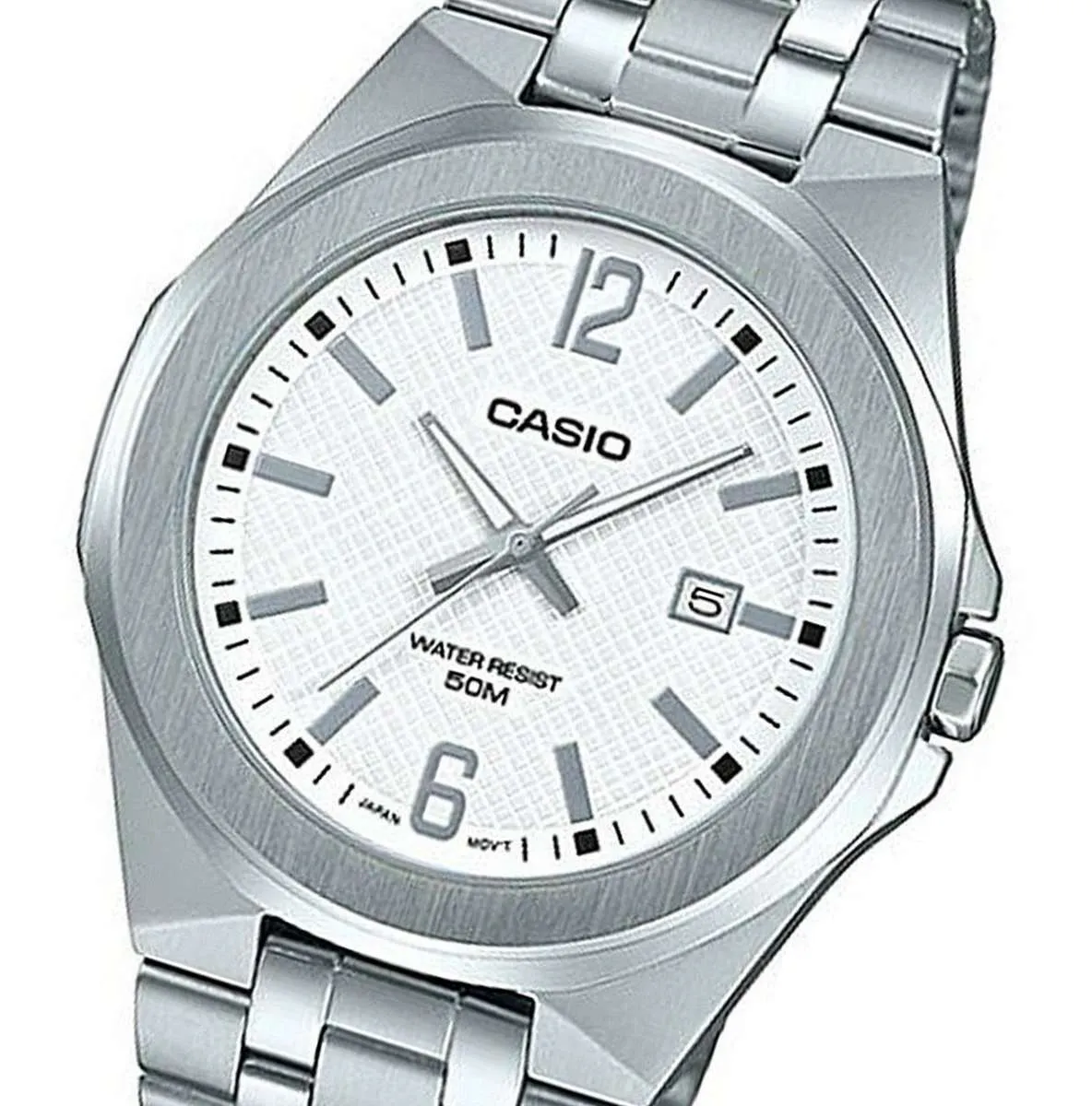 Casio MTP-E158D-7A Silver Stainless Watch for Men