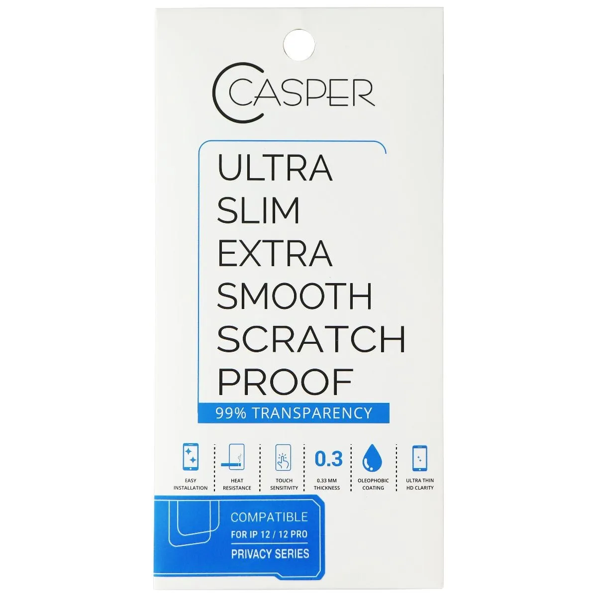 Casper PRIVACY Series Ultra Slim Screen Protector for iPhone 12/12 Pro