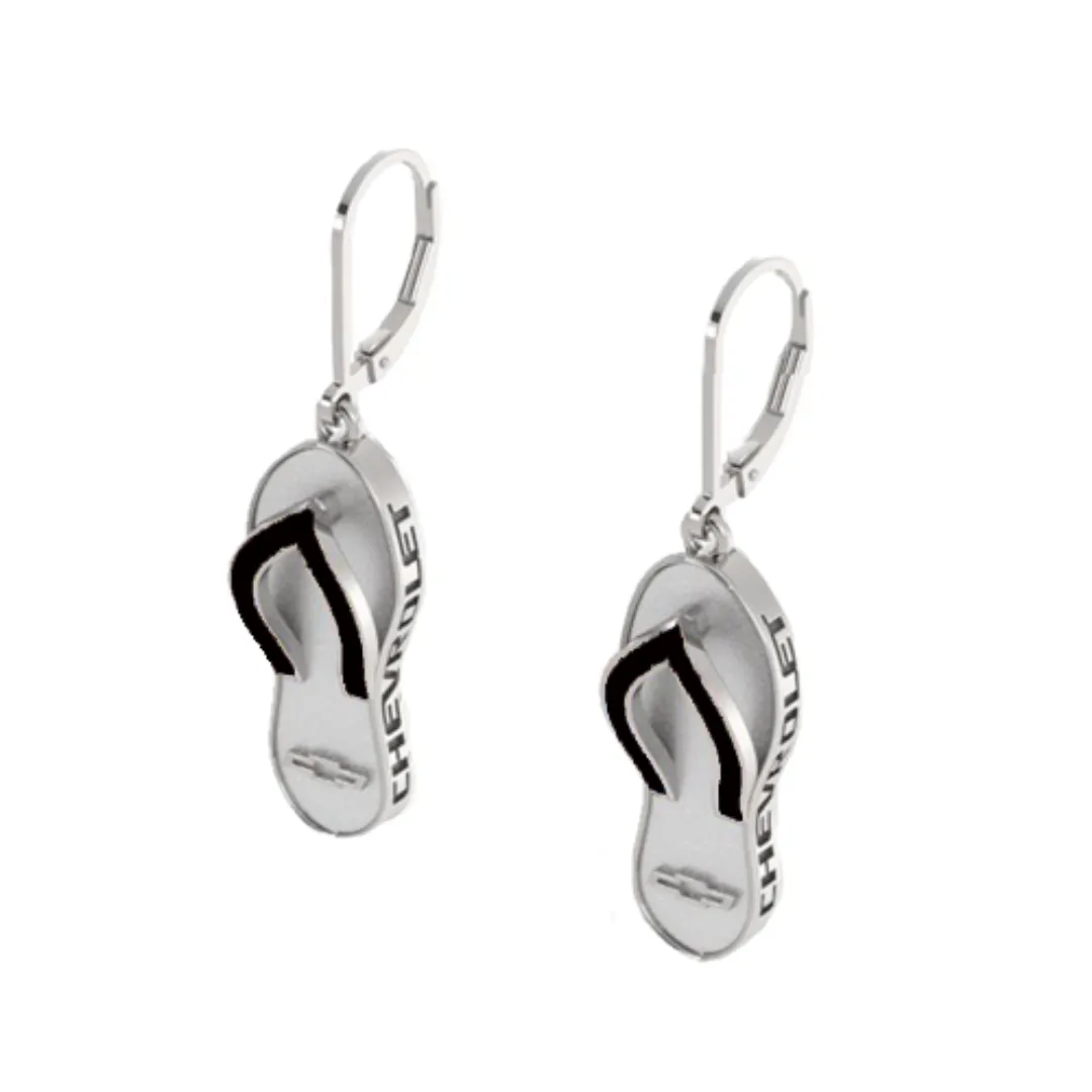 Chevrolet Bowtie Flip Flop Earrings