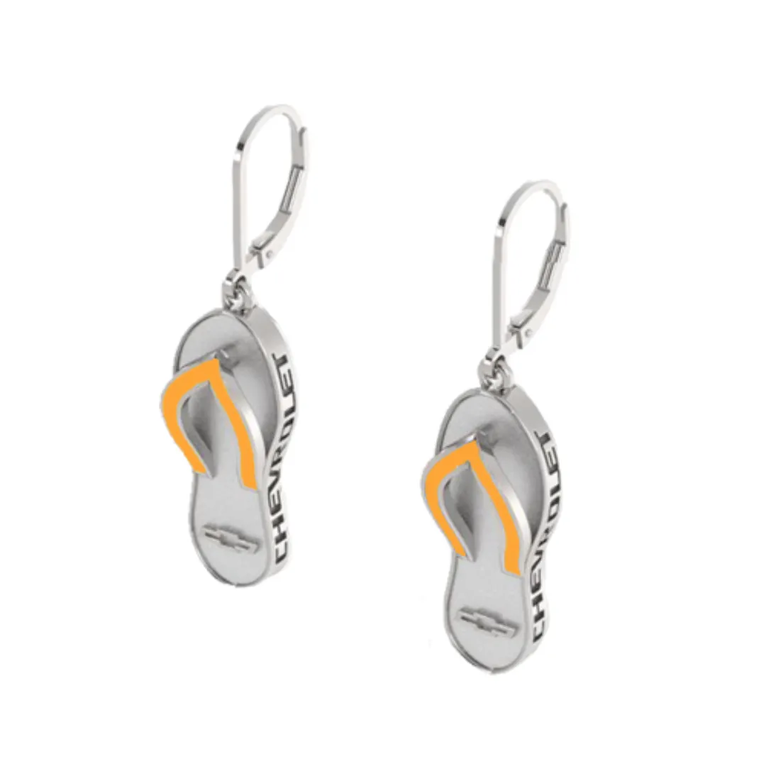 Chevrolet Bowtie Flip Flop Earrings