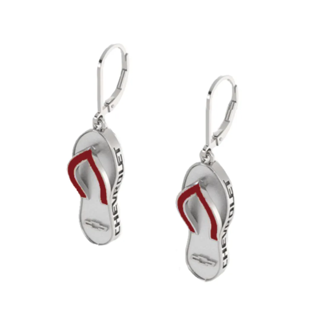 Chevrolet Bowtie Flip Flop Earrings