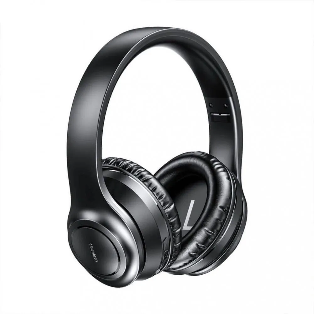 Choetech Stereo Headphone Wireless Active Noise Cancellation - Black