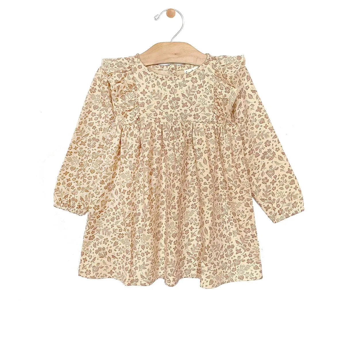 City Mouse Jersey Flutter Dress - Light Floral