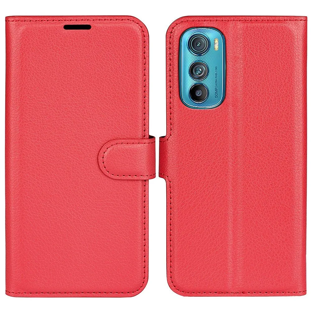 Classic Motorola Edge 30 flip case - Red