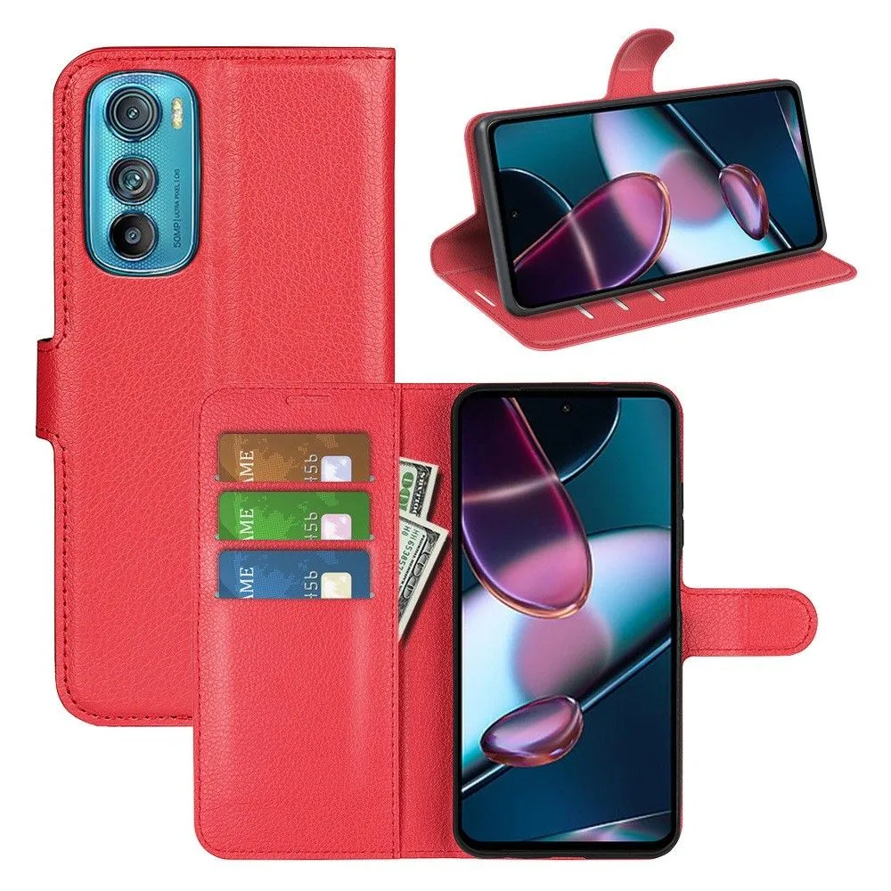 Classic Motorola Edge 30 flip case - Red