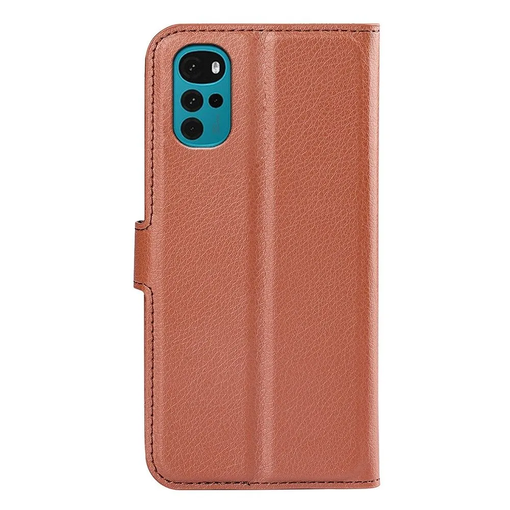 Classic Motorola Moto G22 flip case - Brown