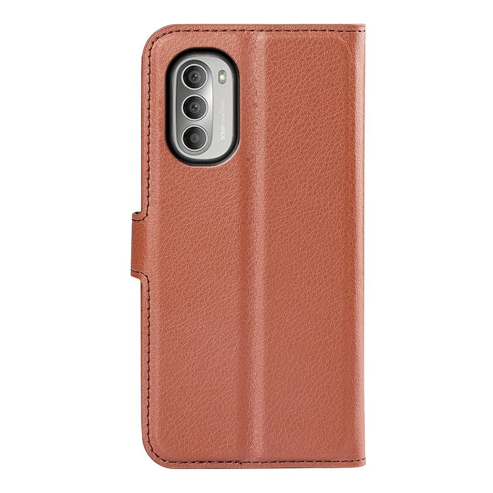 Classic Motorola Moto G51 5G flip case - Brown