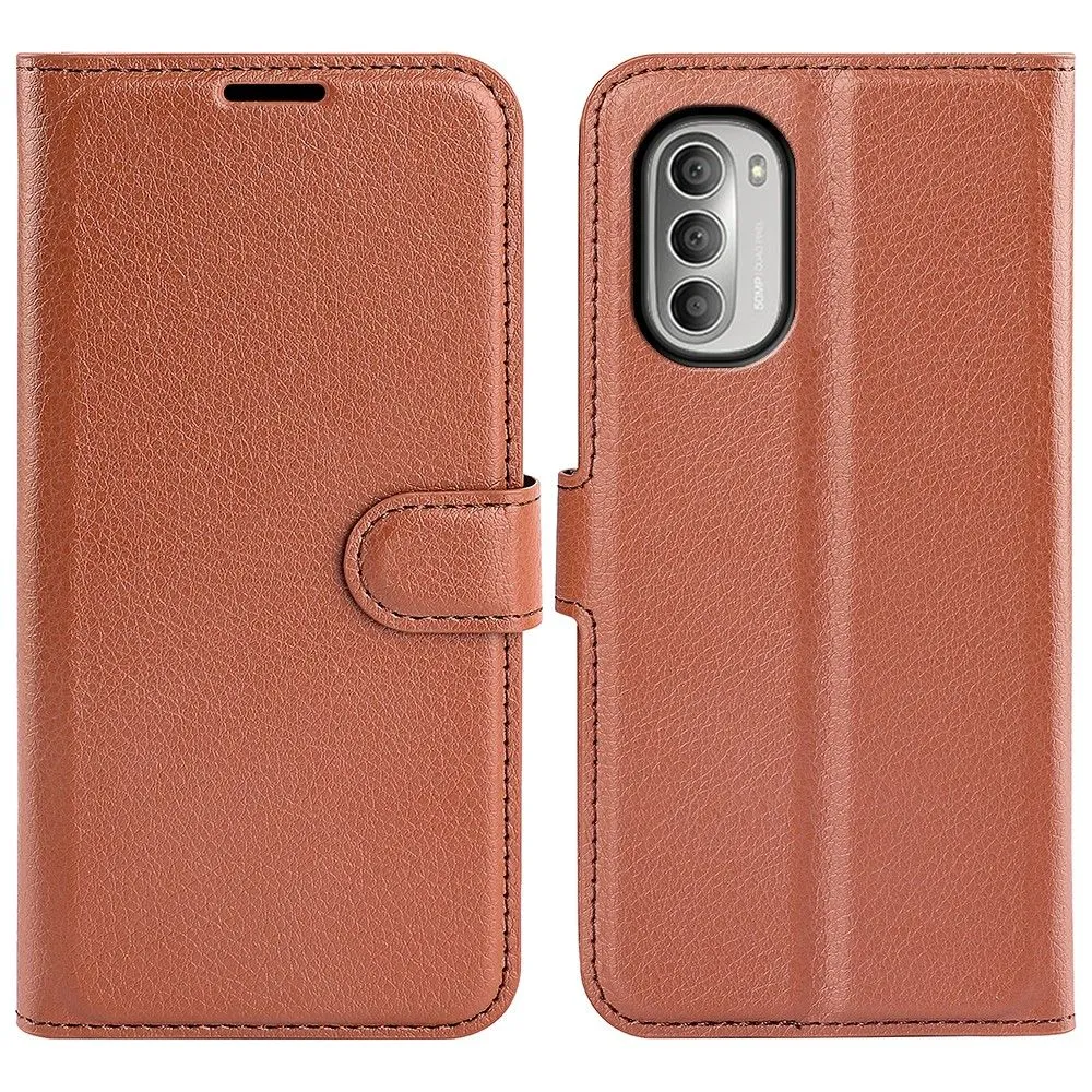 Classic Motorola Moto G51 5G flip case - Brown