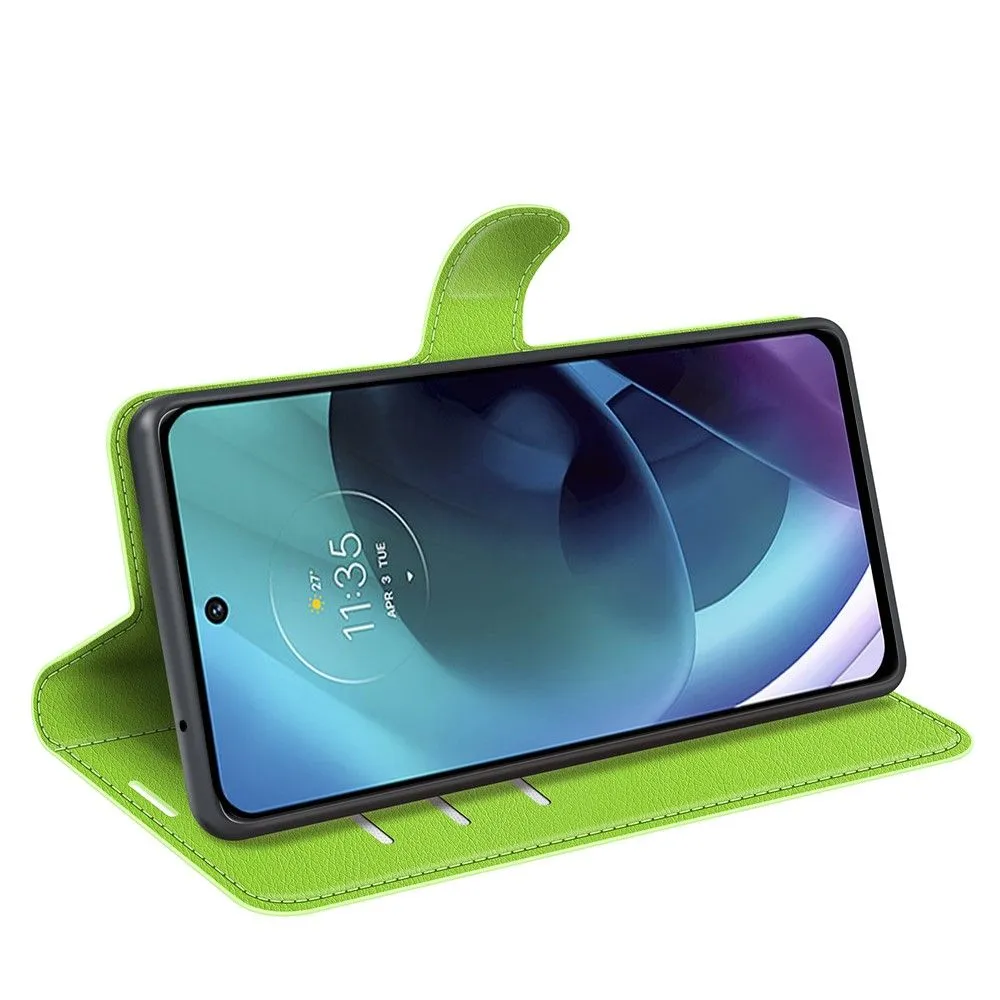 Classic Motorola Moto G51 5G flip case - Green