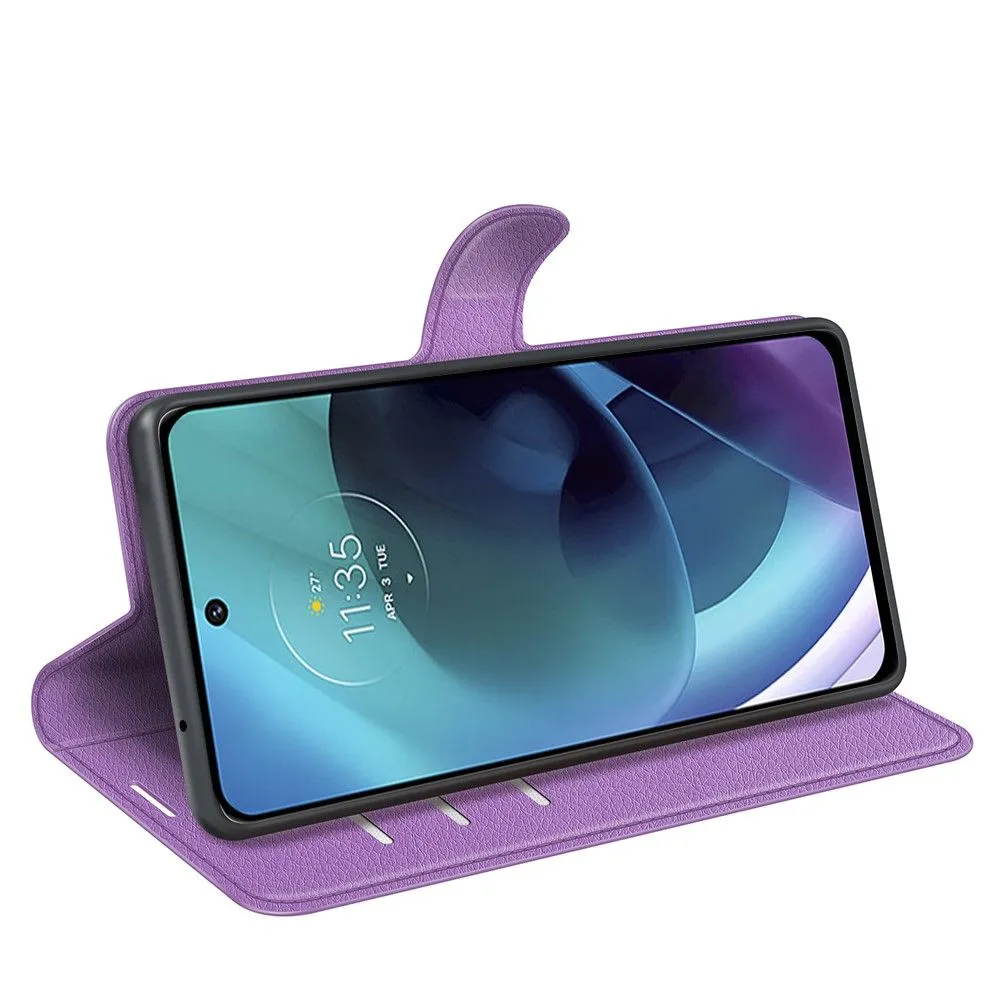 Classic Motorola Moto G51 5G flip case - Purple