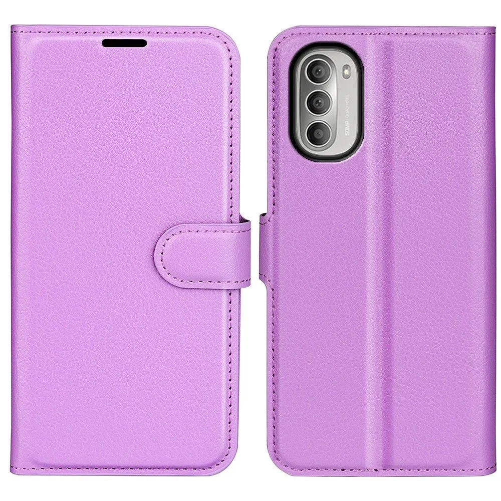 Classic Motorola Moto G51 5G flip case - Purple