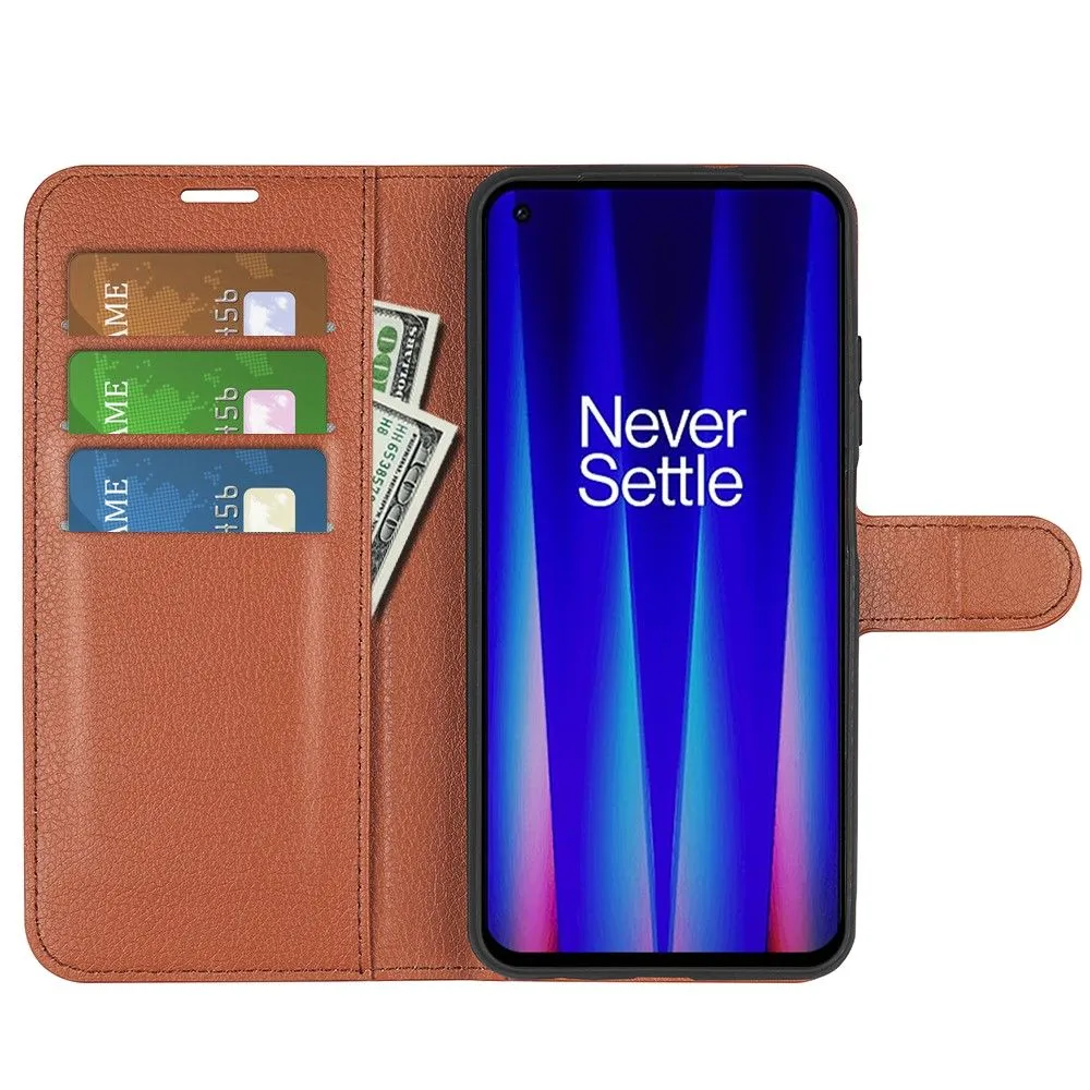 Classic OnePlus Nord CE 2 5G flip case - Brown