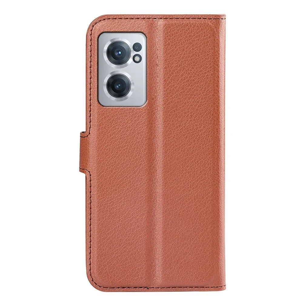 Classic OnePlus Nord CE 2 5G flip case - Brown