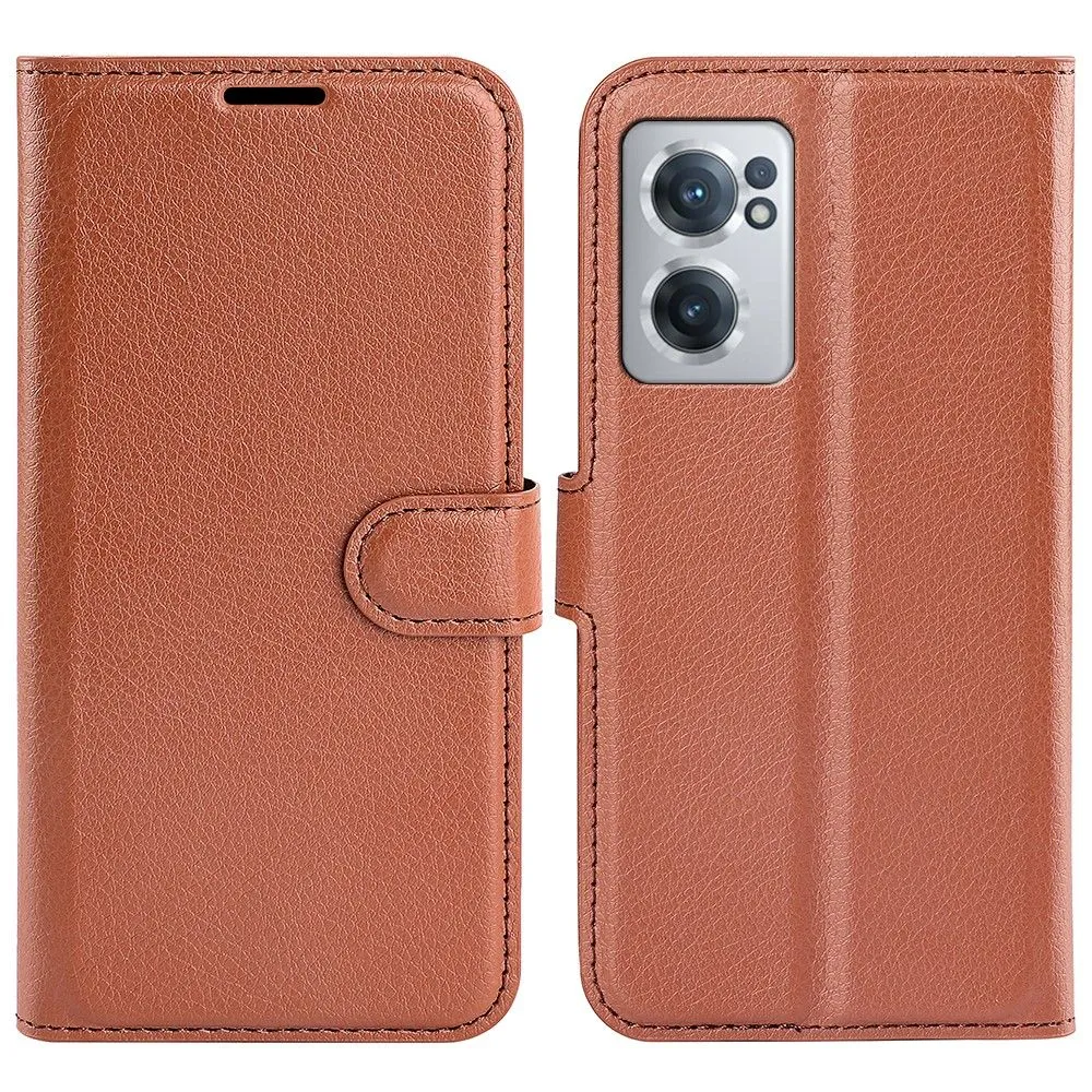 Classic OnePlus Nord CE 2 5G flip case - Brown