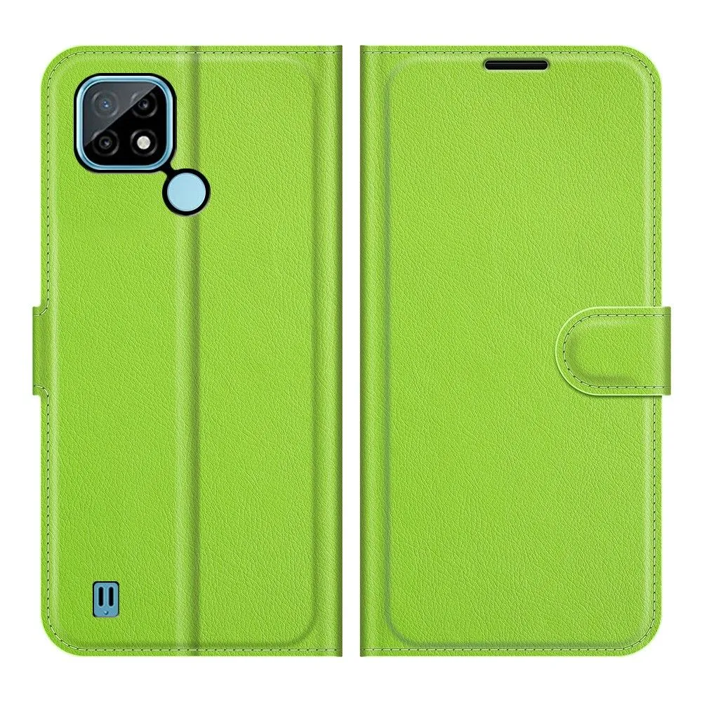 Classic Realme C21 flip case - Green