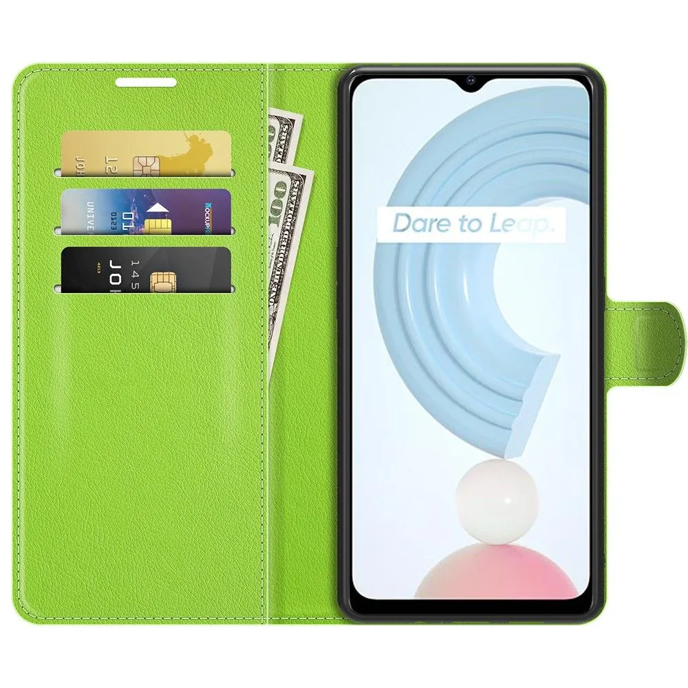 Classic Realme C21 flip case - Green