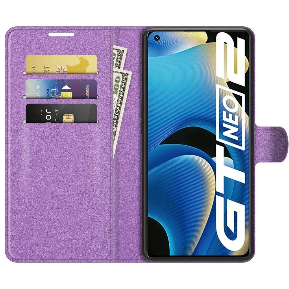 Classic Realme GT2 / GT Neo2 flip case - Purple