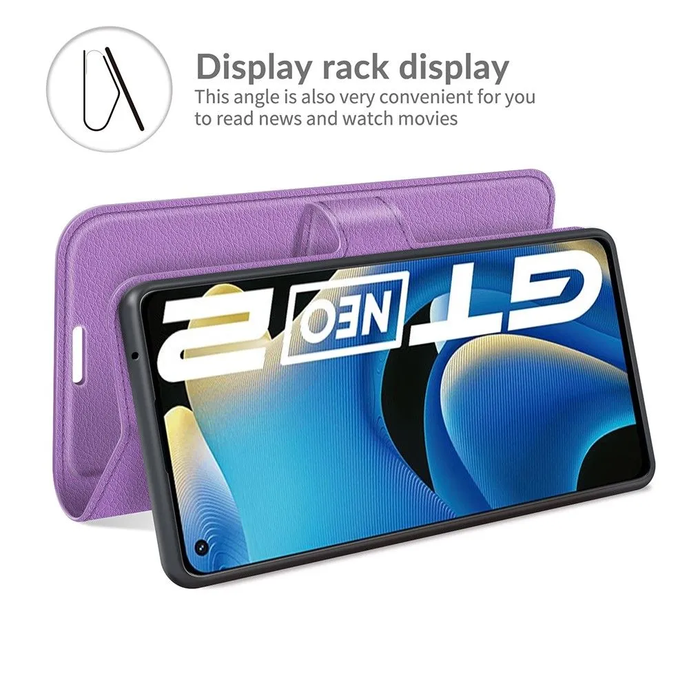 Classic Realme GT2 / GT Neo2 flip case - Purple