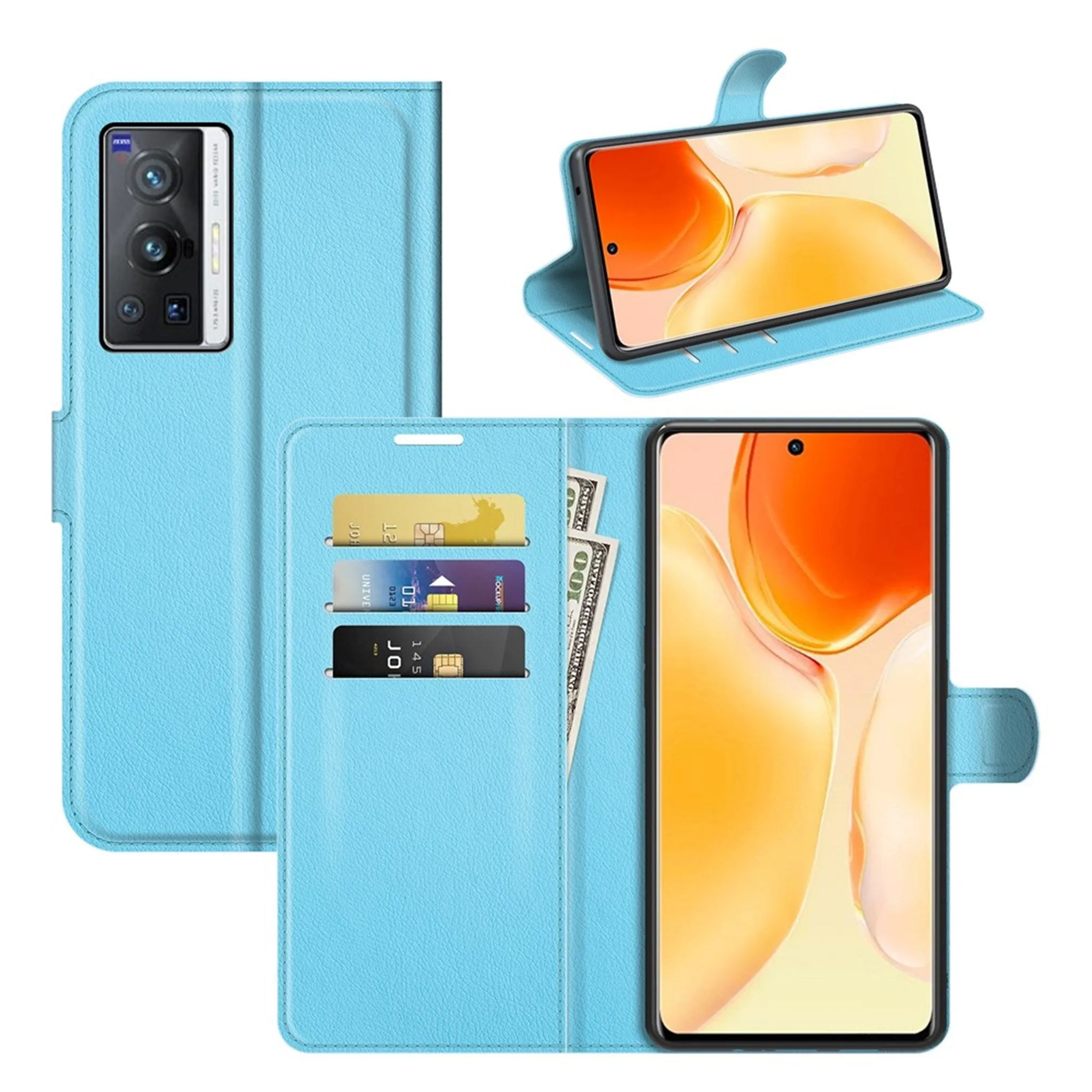 Classic Vivo X70 Pro flip case - Blue