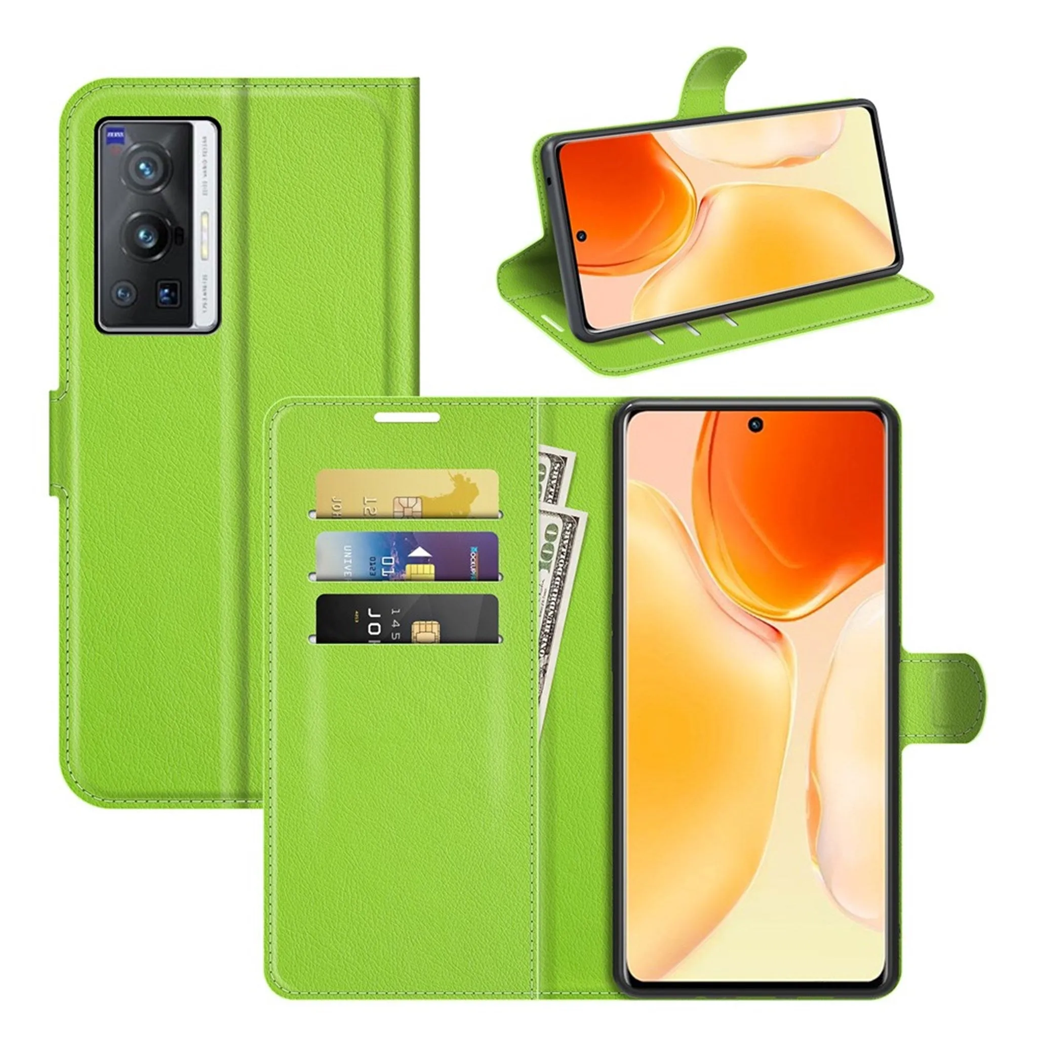 Classic Vivo X70 Pro flip case - Green