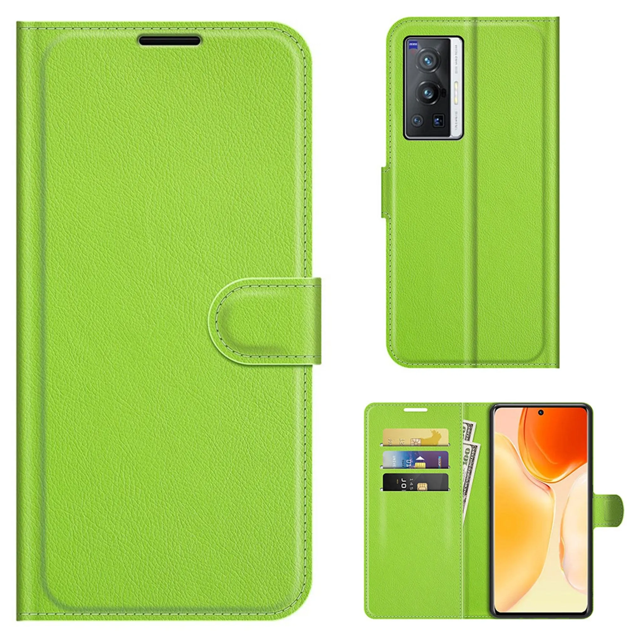 Classic Vivo X70 Pro flip case - Green