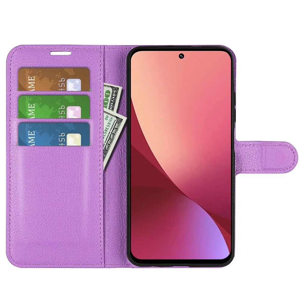 Classic Xiaomi 12 Lite flip case - Purple