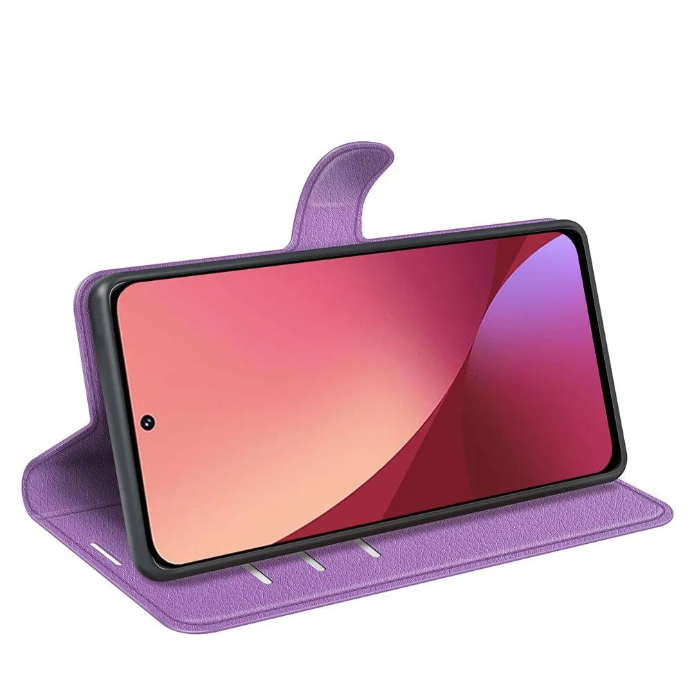 Classic Xiaomi 12 Lite flip case - Purple