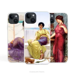 Classical Dreaming Women Art Phone Case for iPhones,  J W Godward Victorian Art