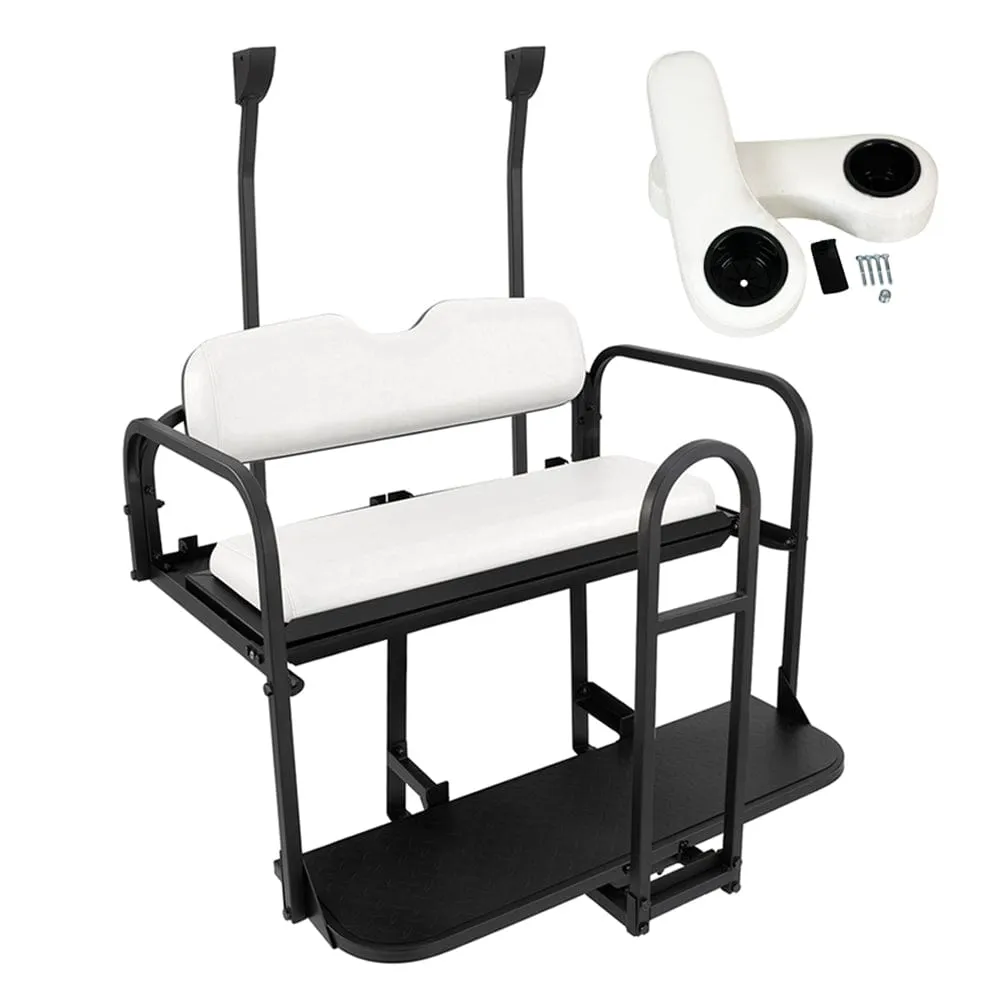 Club Car Precedent / Tempo / Onward Golf Cart Rear Flip Seat Kit (2004 - Up) | Gusto®