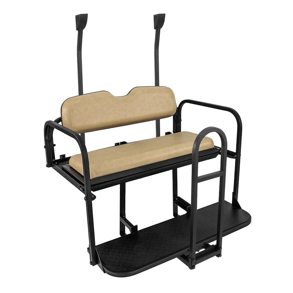 Club Car Precedent / Tempo / Onward Golf Cart Rear Flip Seat Kit (2004 - Up) | Gusto®