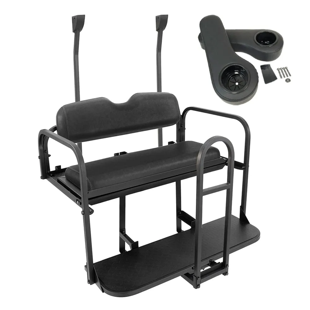 Club Car Precedent / Tempo / Onward Golf Cart Rear Flip Seat Kit (2004 - Up) | Gusto®