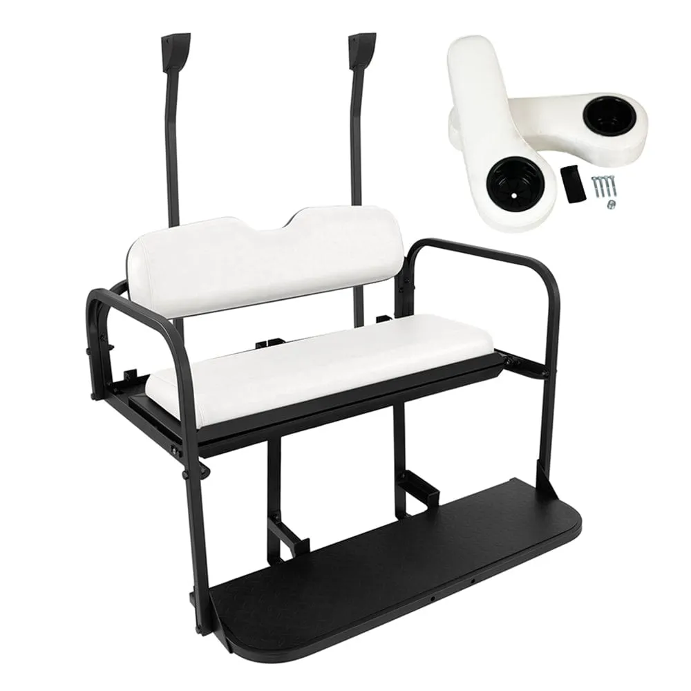 Club Car Precedent / Tempo / Onward Golf Cart Rear Flip Seat Kit (2004 - Up) | Gusto®