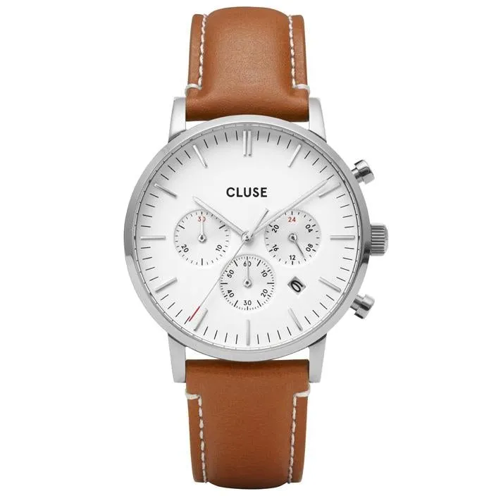 Cluse Brown Aravis Chronograph Men's Watch CW0101502003