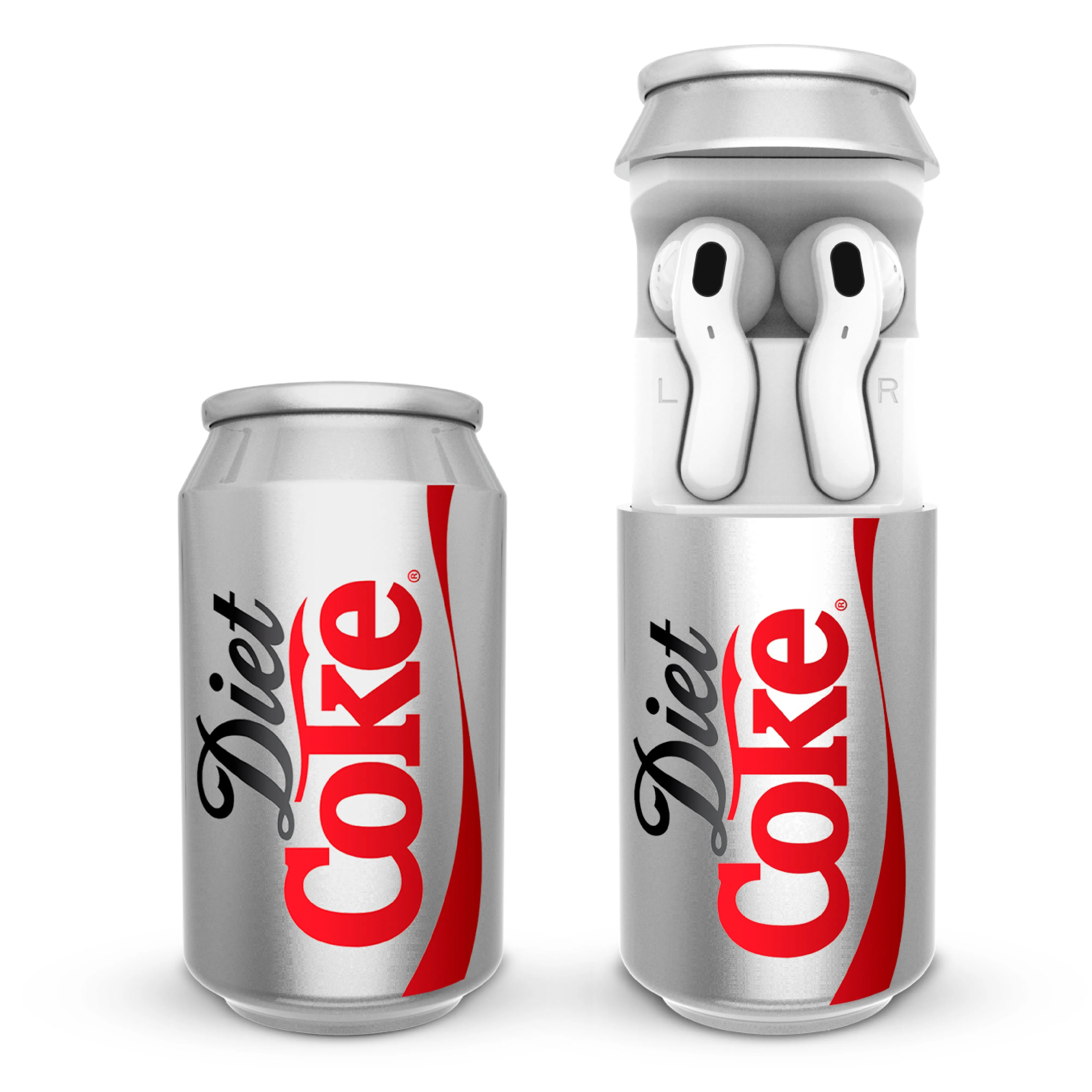 Coca-Cola Wireless Earbuds with Can Shaped Charging Case