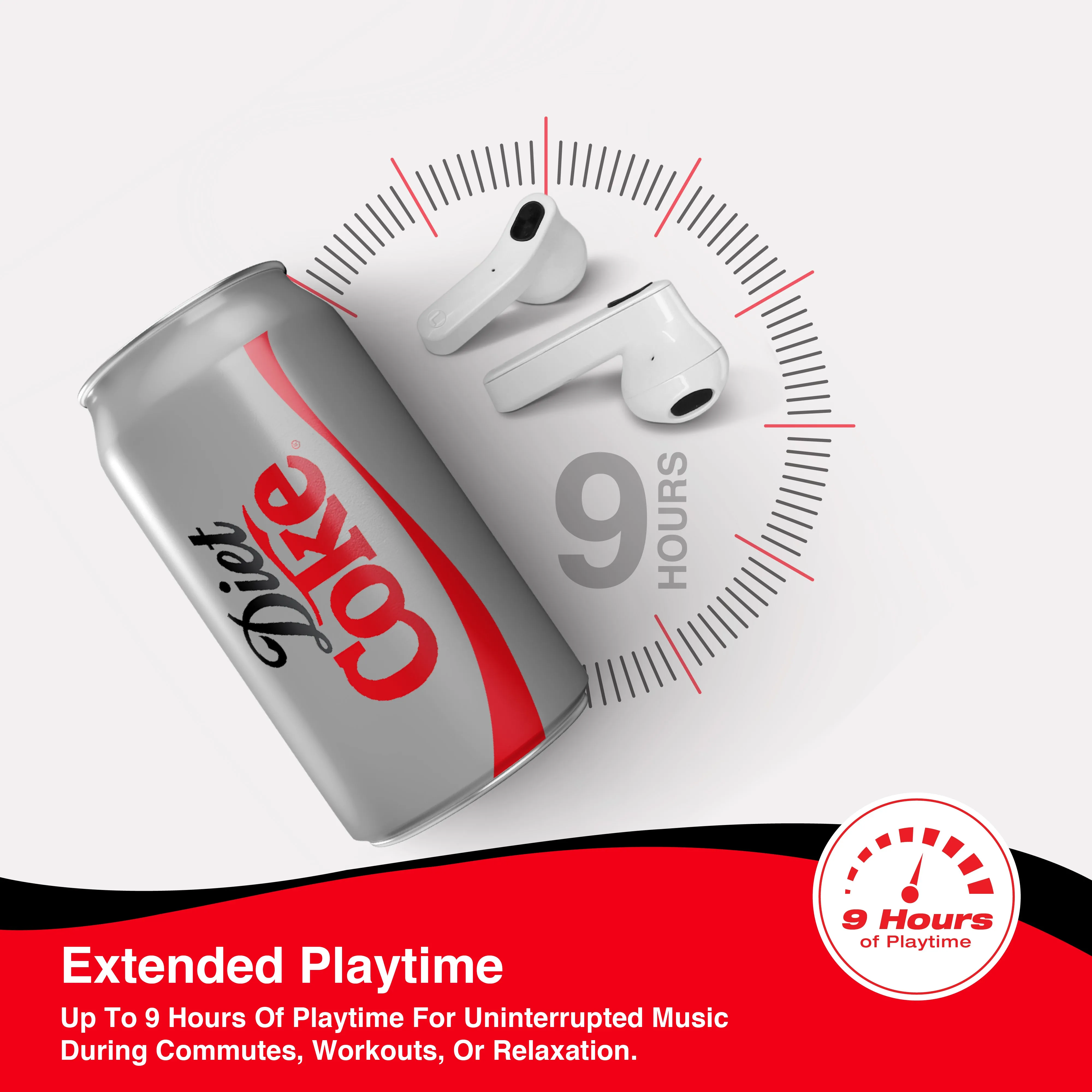 Coca-Cola Wireless Earbuds with Can Shaped Charging Case