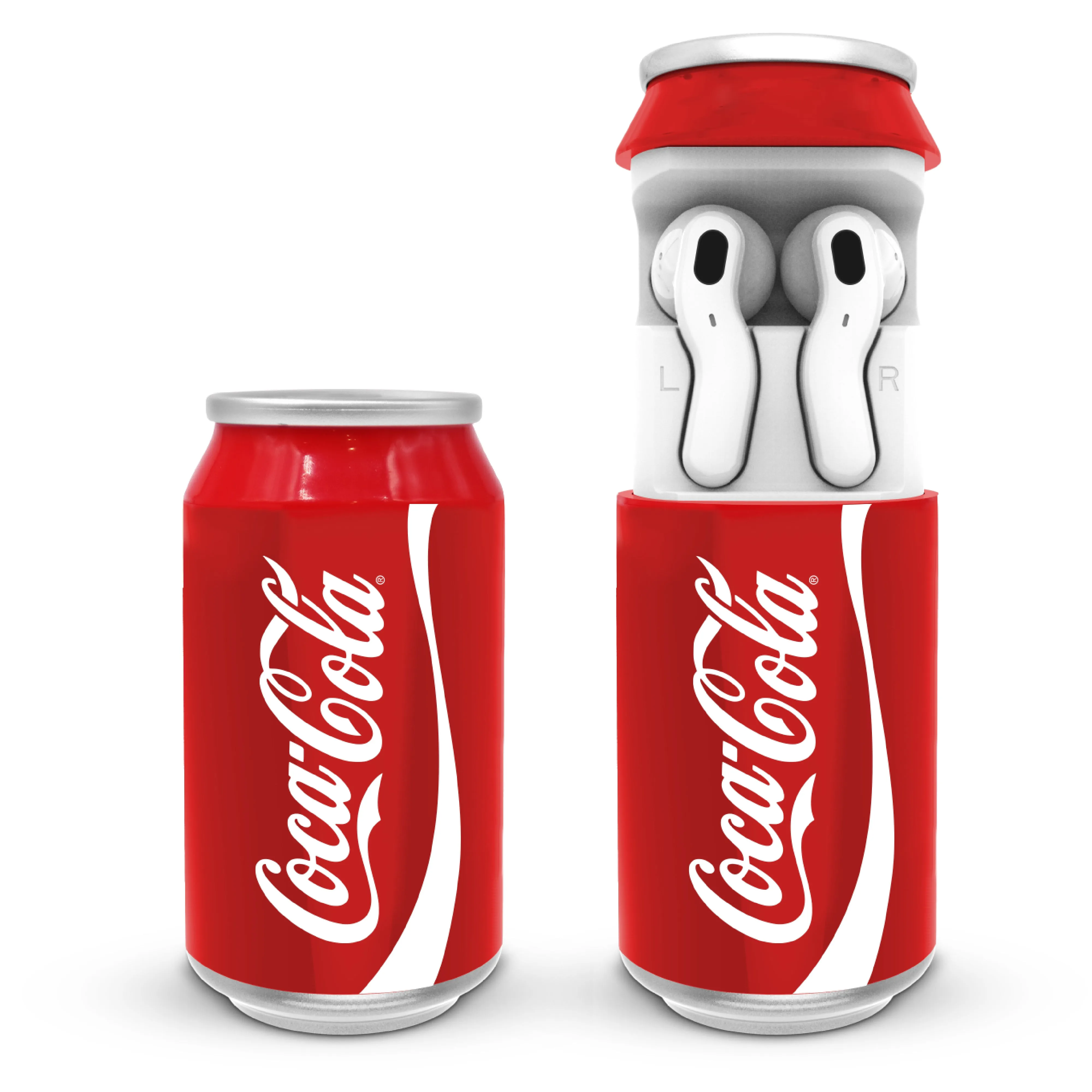 Coca-Cola Wireless Earbuds with Can Shaped Charging Case