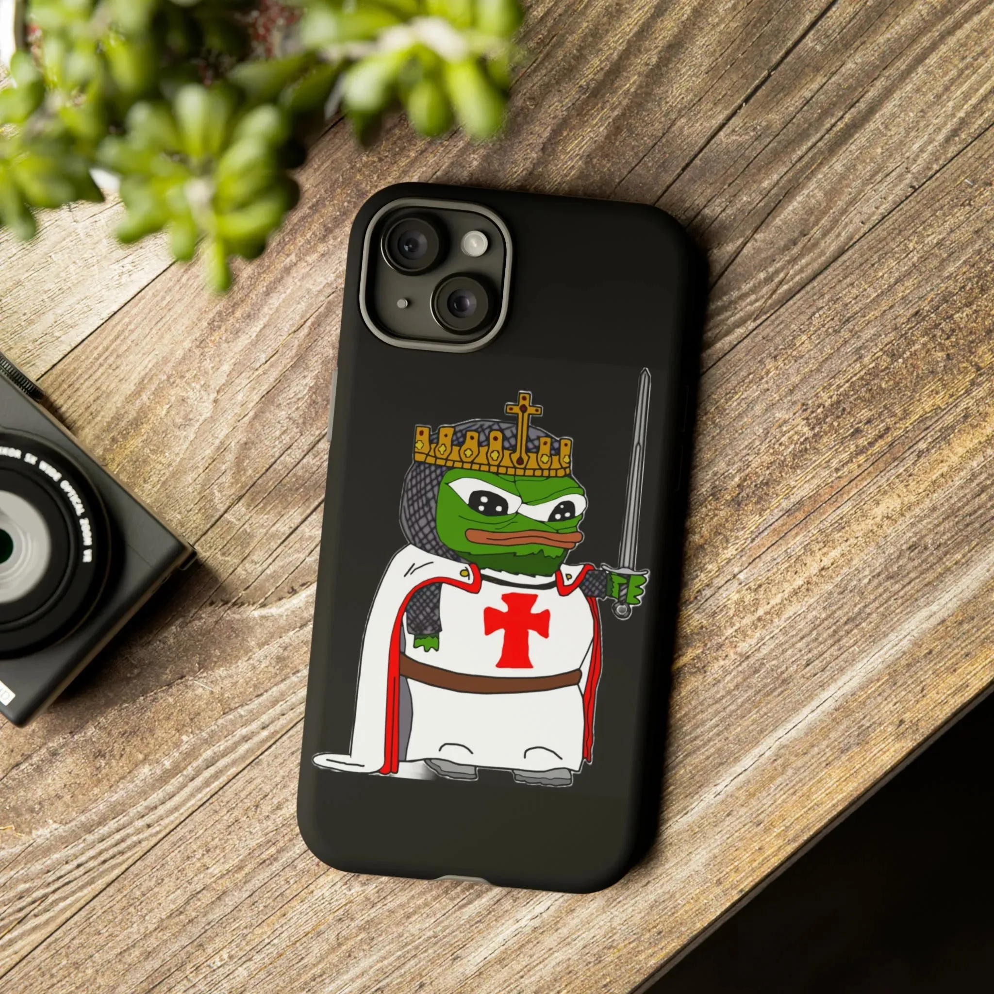 Crusader Pepe Cell Phone Case