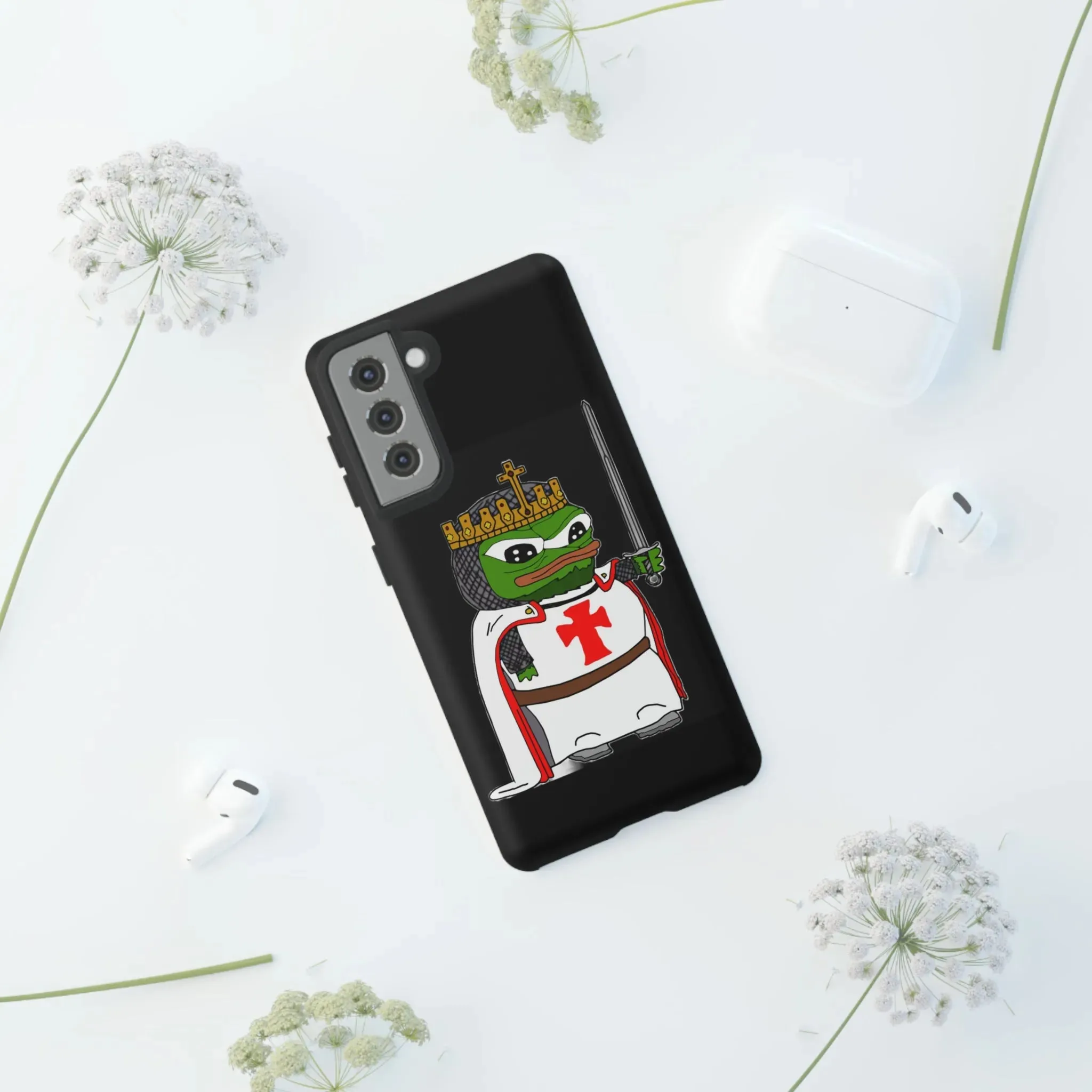 Crusader Pepe Cell Phone Case