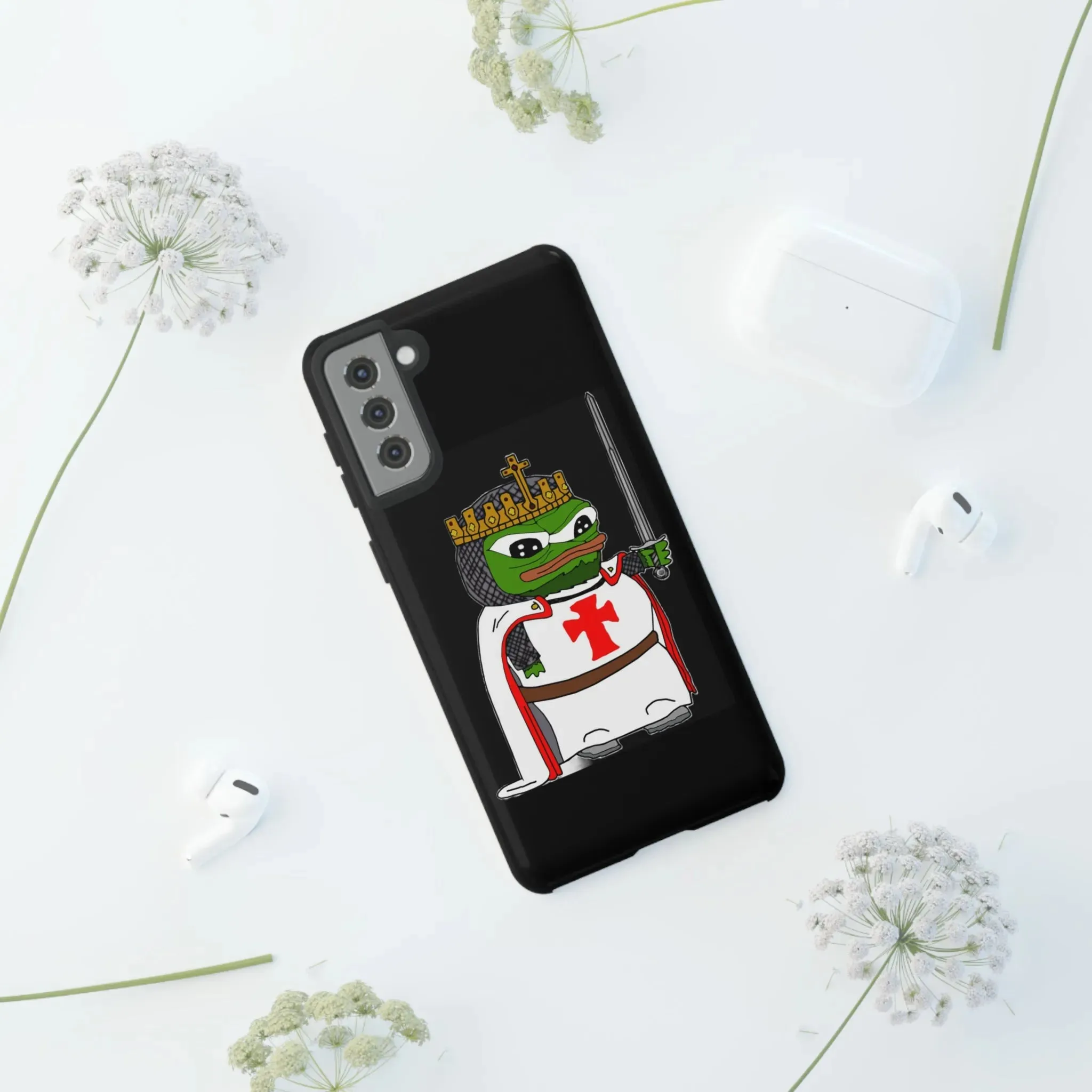 Crusader Pepe Cell Phone Case