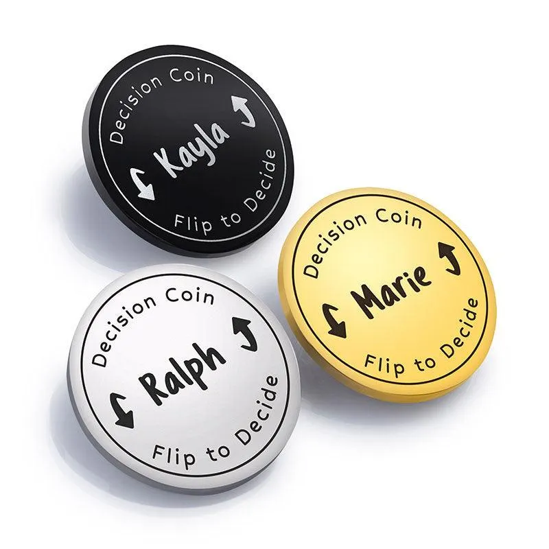 Custom Flip Decide Coin