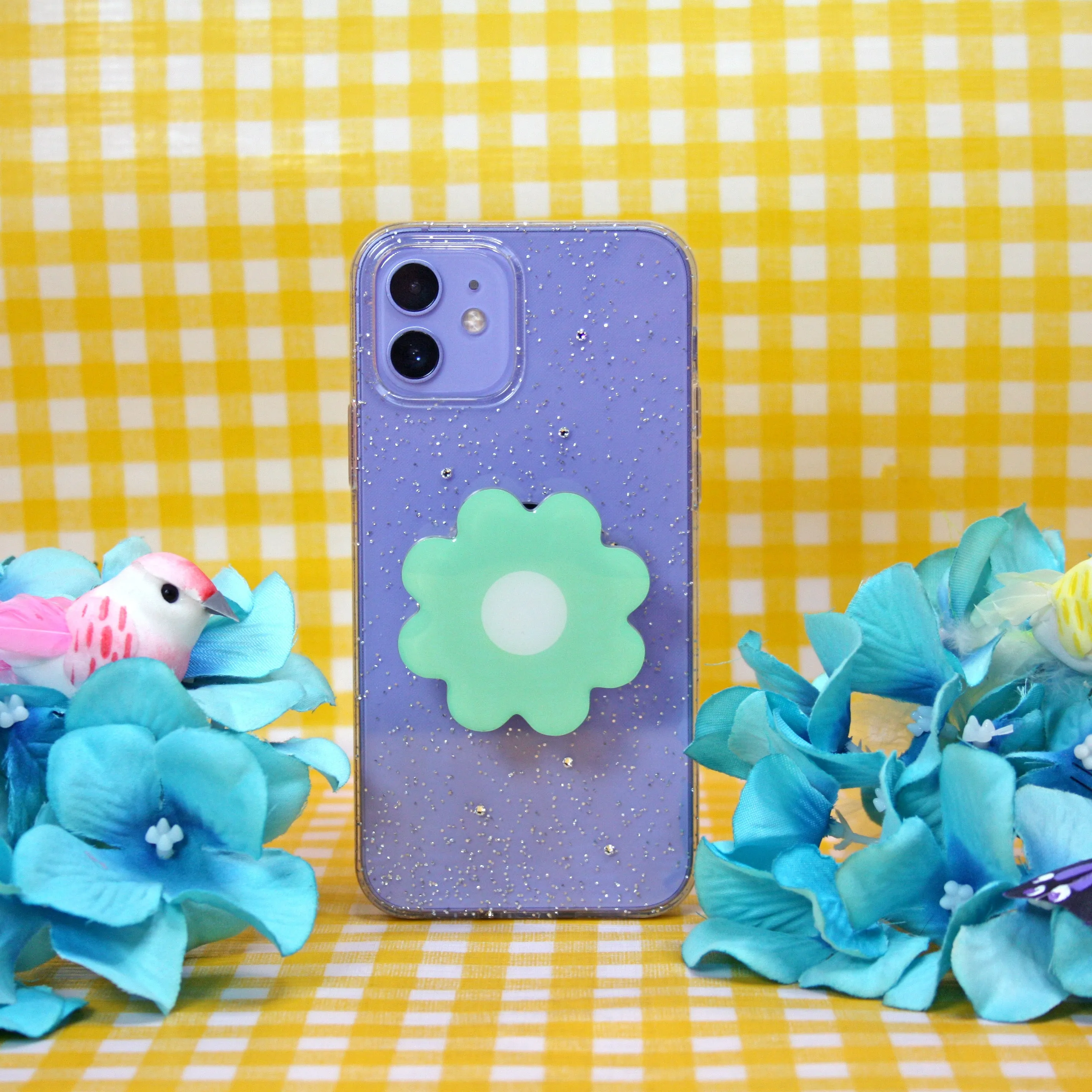 Daisy Phone Grip- Mint